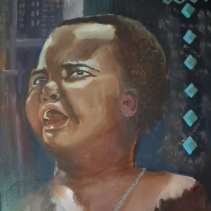 Silent Cry original painting by South African artist Glodina Van Zyl