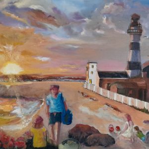 Original South African Landscape Oil Painting – " Cape Recife  "